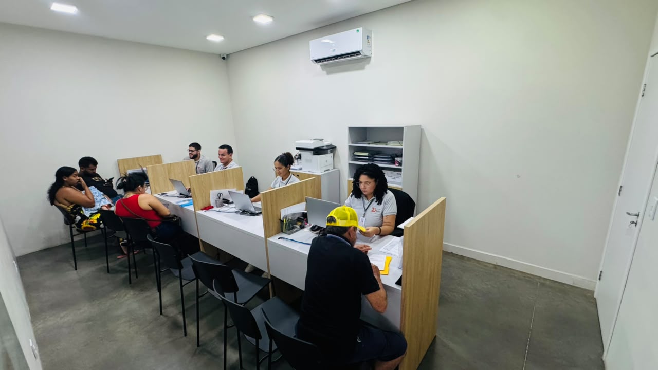 Guichês de atendimento do Registro Civil RCPN